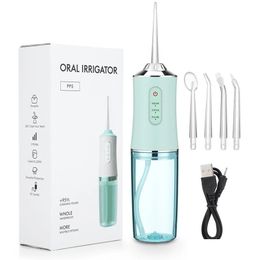 Brosse à dents Irrigateur oral Flosser dentaire portable 3 modes Nettoyant pour dents Propre Livraison directe USB Dhhfb