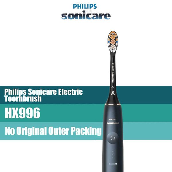 Brosse à dents Philips Sonicare DiamondClean HX9996 Brosse à dents électrique Rechargeable Philips Remplacement Heads A3 Adult Navy Q240528
