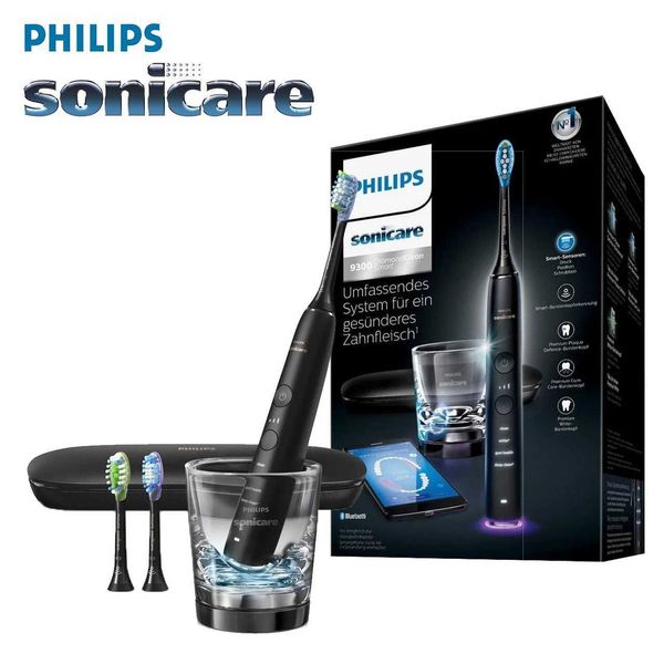 Brosse à dents Philips Sonicare DiamondClean Smart 9300 HX9903 SONIC ELECTRIC BRUSH BRUSH BRUSH BLACK NOIR AVEC APP Q240528