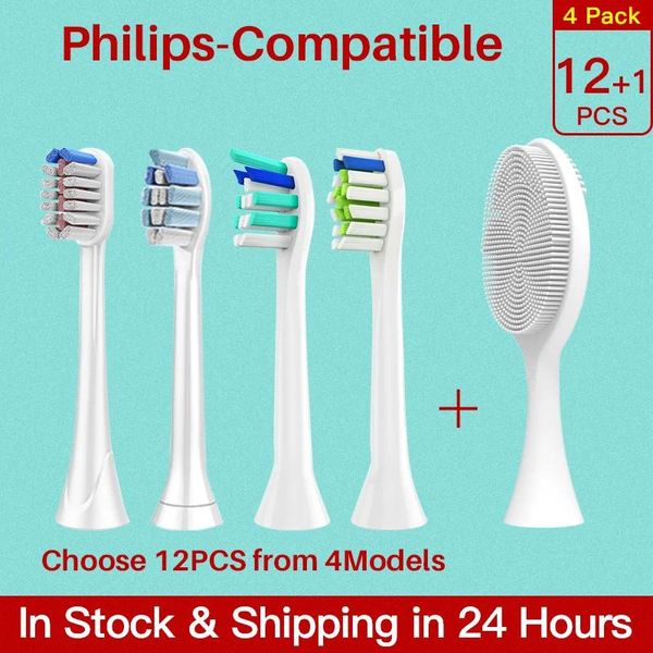 Cepillo de dientes Philips Sonicare Cabretero de dientes Silicona Cabeza de cepillo de limpieza facial para Philips Sonicare Electric Electric Dooth Cepsing Headsing Heads