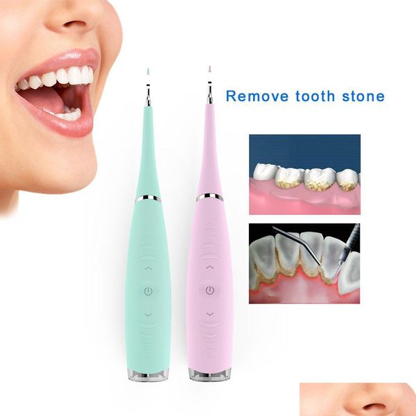 Brosse à dents professionnelle 5 modes détartreur dentaire électrique sonique nettoyeur de dents rechargeable USB calcaire taches tartre J190628 Drop D Dheap
