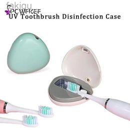 Sédaliseur de brosse à dents Blue Boîte de désinfection à tête UV Stérilizant portable 240415