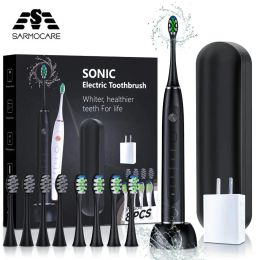 Brosse à dents Sarmocare S700 Pro Sonic électrique Brosse à dents à 5 mode Brosse à dents ultrasonique Brosse à dents rechargeable Adulable Adulte Adulte