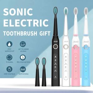 Brosse à dents sego sg 507 brosse à dents électrique adultes de soins buccaux de soins de dents massage gum 5 modes étanche