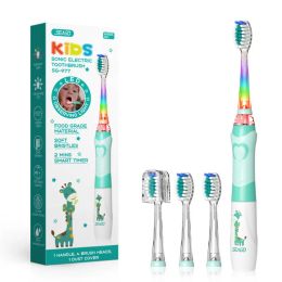 cepillo de dientes Seago Sonic Electric Doothbrush para niños Cepillo de dientes de dientes LED Cepillo de dientes eléctricos a prueba de agua para 312 edades Temporizador inteligente SG977