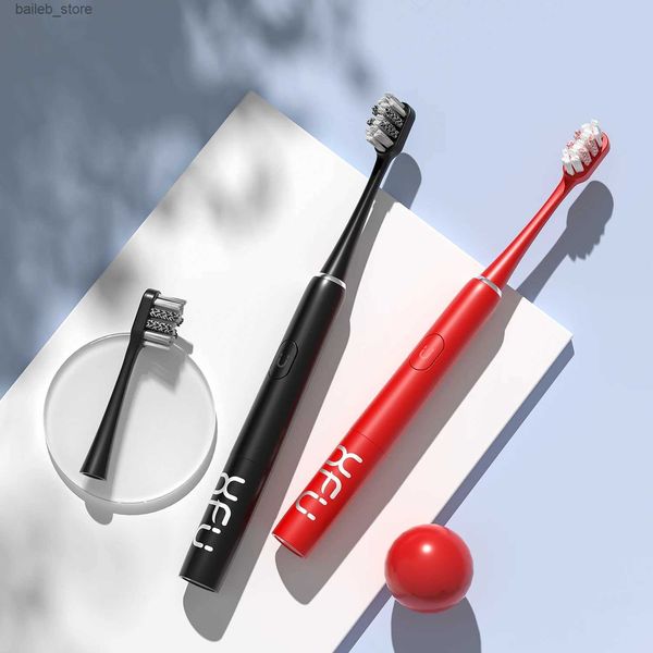 Brosse à dents SeaGo Sonic Brosse à dents électrique Brosse de dents durée dentaire 120 jours Smart Timer Dents Nettoyage Oral Care Rouge et Black Dentaire 2007 Y240419