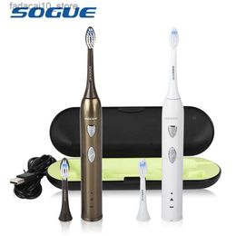 Cepillo de dientes Sogue Sonic cepillo de dientes caja de viaje motor de levitación magnética carga USB impermeable FDA cabezal de cepillo eléctrico Escova de Dente Eletrica Sonico Q240202