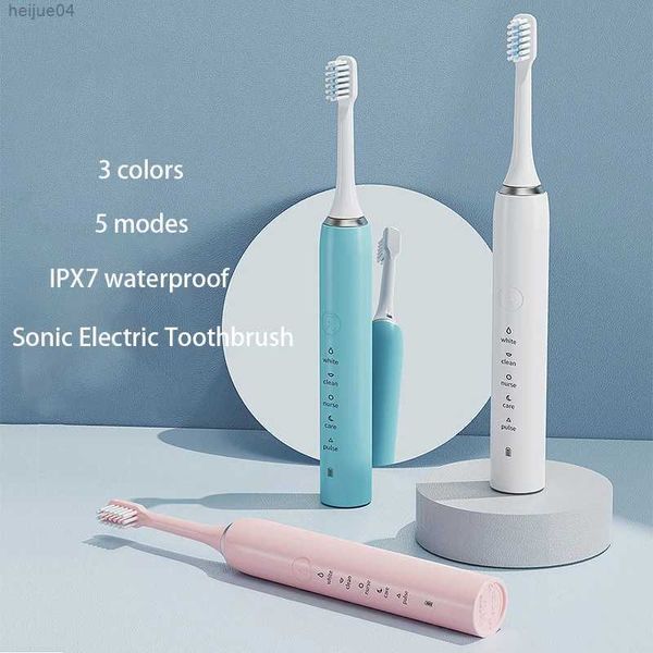 Brosse à dents brosse à dents électrique sonique brosses à dents rechargeables minuterie adulte lavable nouveau blanchiment électronique ultrasonique nettoyage des dents