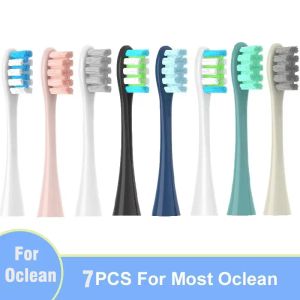 Brosse à dents brosse à dents Bristle 2 / 7pcs têtes de remplacement pour Oclean Flow / X / X Pro / Z1 / F1 / One / Air 2 / SE BRSUP Tête douce Dupont