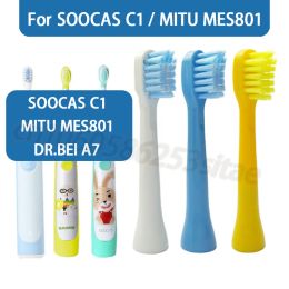 Brosse à dents SOOCAS C1 Remplacement des enfants Brosse à dents Têtes pour mitu MES801 / Dr.Bei A7 enfants Enfants Electric Brosse têtes BOSTES