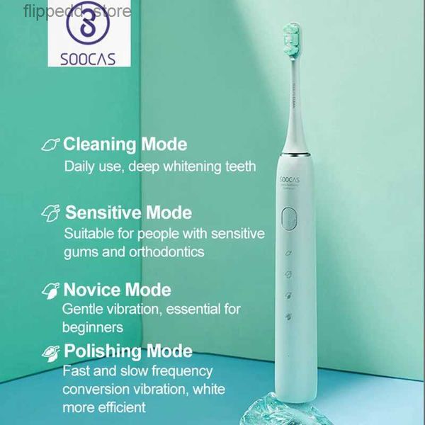 Brosse à dents SOOCAS ROSE X3U Smart Electric Brosse à dents IPX7 IPPHEPHOPHOP ULTRASONIC SONIC BRSPE DE TOITS MODISE USB FAST CHARGÉE Q231117