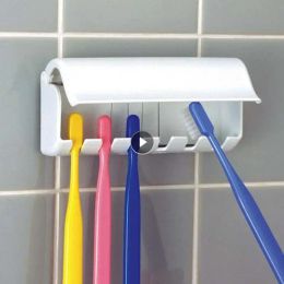 Brosse à dents support de brosse à dents punchfree wallmountted Holder dentifrice de dentifrice porte-castron