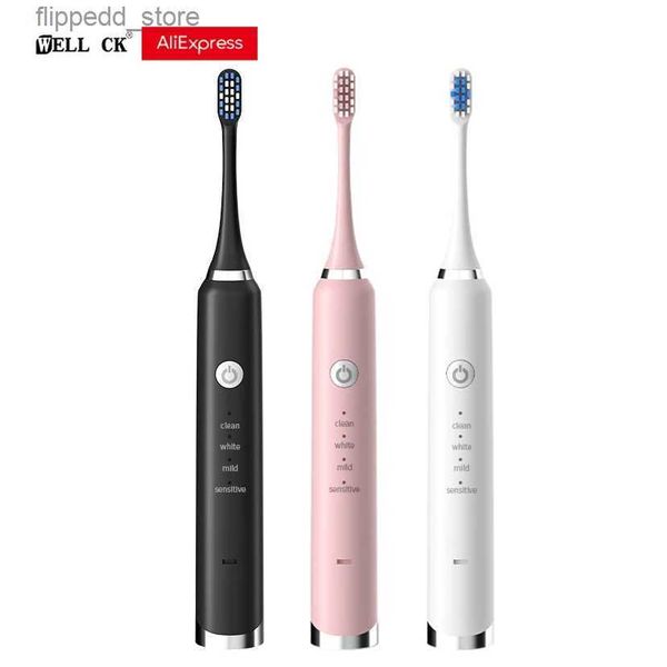 Brosse à dents en gros Brosse à dents électrique USB charge rapide Tête de remplacement pour adulte Blanchiment Dropshipping livrer dans les 48 heures Q231117