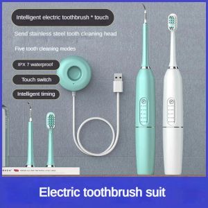 Brosse à dents charge sans fil brosse à dents électrique et échec de la brosse dentaire à ultrasons adultes ipx7 poils doux cadeau de dents automatiques de dents