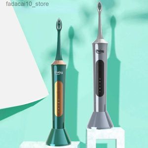Tandenborstel Draadloos inductie opladen Elektrische tandenborstel Volautomatische witte ultrasone DuPont tandenborstel met zachte haren Elektrisch Q240202