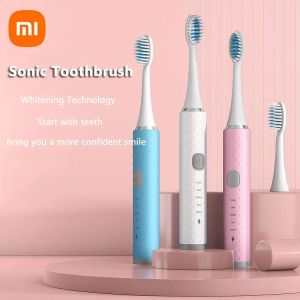 Brosse à dents Xiao Mijia Sonic Electric Brosse de dents USB Charge rechargeable 5 modes Electronic Whitening IPX7 Brosse de dents imperméables MI