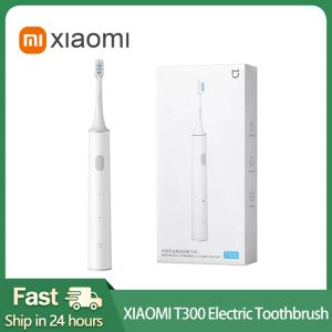 Brosse à dents Xiaomi Mijia T300 Brosse de dents électrique Ultrasonic Whitetening Dentrator Smart Automatic Sonic Whitening Drips Brosse à dents