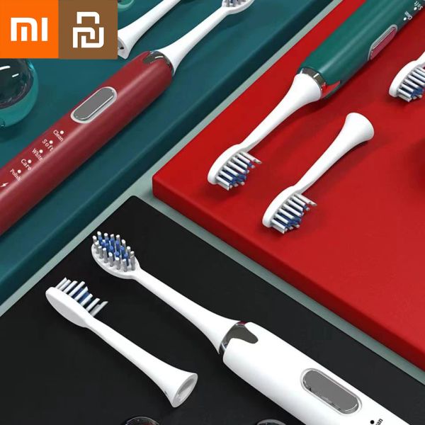 Brosse à dents Xiaomi sonique brosse à dents électrique USB rechargeable IPX7 Immasé hygiénéraire oral propre des dents adultes Brosse de soins personnels Appareils