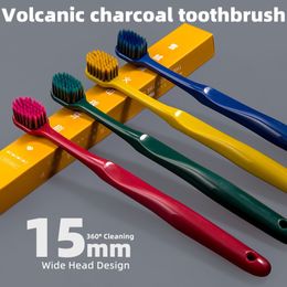 Tandenborstel ykelin vulkanische houtskool breder zachte milieuvriendelijke draagbare vezelbursh premium orale hygiëne zorg druppel 230517