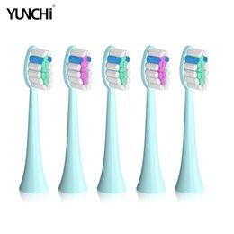 Toothbush yunchi vervangende borstelkoppen voor Y7 Electric Soft DuPont -borstel 5 PCS 220921