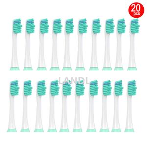 Tête de brosse à dents 20 pièces de rechange pour têtes de brosse à dents électrique pour Sonicare Flexcare HX6014 Clean Healthy White EasyClean PowerUp Elite 230227