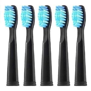 Tête de brosse à dents 5 pièces têtes de rechange de brosse à dents électrique sonique têtes de brosse à dents pour Fairywill FW-507 FW-508 FW-917 tête de brosse à dents noir 230928