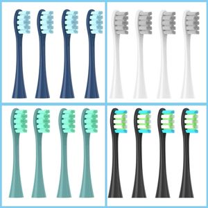 Toothbrushes Head Replacement Brush Heads for Oclean FlowX X PROF1 One Air 2 Sonic Electric Toothbrush DuPont Blue Green Soft Bristle Nozzles 230814