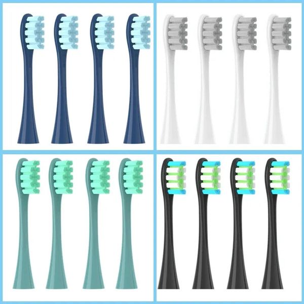 Cabeças de escova de dentes de substituição para Oclean FlowX X PROF1 One Air 2 Sonic Escova de dentes elétrica DuPont Azul Verde Bocais de cerdas macias 230927