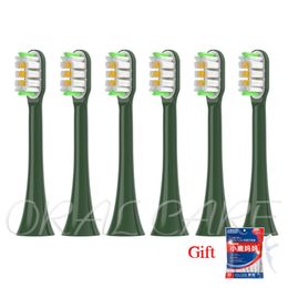 Brosses à dents tête de rechange brosse à dents pour SOOCAS électrique X3 X1 X3u X5 V1 V2 D2 D3 Van Gogh brosse sans cuivre vert 230828