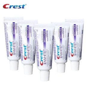 Dentifrice Portable Crest 3D Whitetoothpastes Brillance Mini dents blanchissante petite pâte dentaire 20g pour le voyage sans boîte 10 pcs