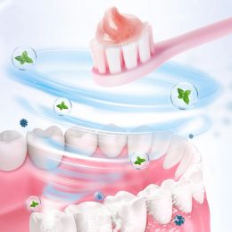 Dentifrice sel de sel de mer de la menthe blanchissante dentifrice bicarbonate de dentifrice de soda de dentifrice naturel et renforcer les probiotiques purs et frais de dentifrice pour