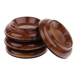 Tooyful 4pcs Piano Caster Cups Furniture Round Wheel Cap for Piano Parts Accessoires