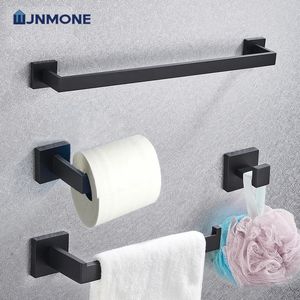 Top 1 accessoires de salle de bain noirs kit murau serviette murale porte-toile de toilette Papier à roulet