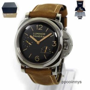 Top 10 de montres mécaniques Panerei Luminor Wrists Wistory Technology Swiss 2013 Luminor Power Reserve PAM00423 47 mm Black Case magnétique Rape XVMA