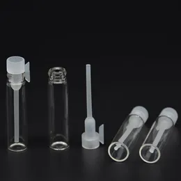 Top 1000 pcs Simple Clear 1ml Mini Druppper flessen 1cc Monster Parfum Lege fles Essentiële oliedeel Container 10.000 pcs met bulkvoorraad