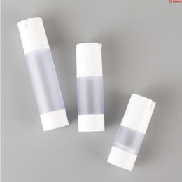 Top 15 ml 30 ml 50 ml Bouteille sans air Essence Pompe vide Grosted White Refipillable Makeuvr Makeup Makeup Container Tools 100pcsgoods asfjh