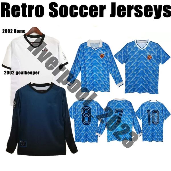 Top 1988 DDR Oberliga Retro maillots de football 88 EAST gerMan Stubner Kirsten maillot de football classique Sammer Andreas Thom Thomas Doll maillot de pied uniforme vintage