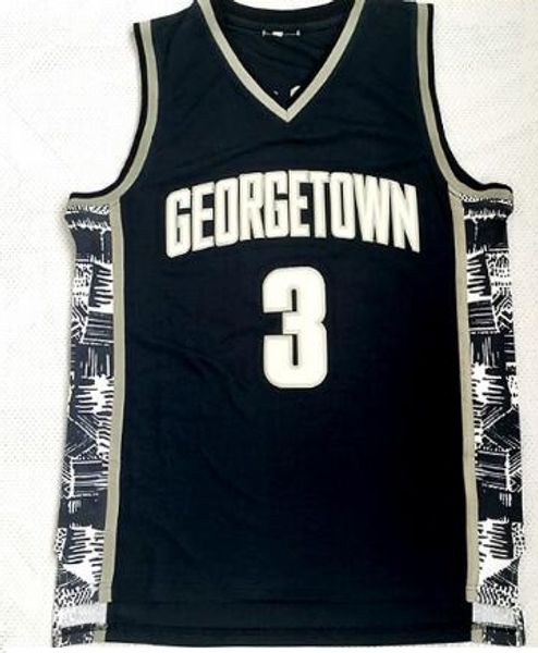 Top 2020 Ewing 33 Iverson 3 tienda de fans en línea Georgetown College Basketball jersey Sport Trainer mens barato College Basketball desgaste Entrenamiento
