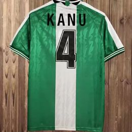 Retro voetbalshirts 1994 1996 1998 Vintage FINIDI Retro OKOCHA KANU OKORO OKECHUKWU DAYO OJO AMOKACHI IKPEBA kits herenshirt Maillots de voetbaltrui