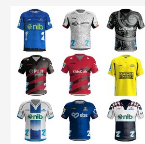 top 2024 Blues Highlanders Rugby Jerseys 24 25 Crusaderses thuis weg ALTERNATE Hurricanes Heritage Chiefses Super maat S-5XL shirt