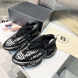 TOP 2024 Balmain masculin Top Edition Breathable Sports Designer Female Female Bullet Invisible Chaussures Couple Sweet Spaceship Sweet Sweet Ml12