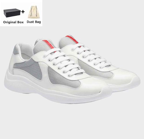 Top 23s / s America Cup Low Top Sneakers Chaussures Tissu Patent Cuir Men Rubber Sole Bike Tissu en gros Disque Discing Skateboard Walking I0