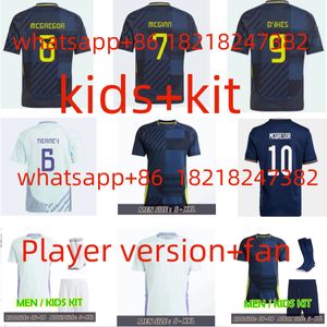 Top 24251:1 Camiseta de fútbol escocesa Copa de Europa Selección nacional escocesa Bolsa de fútbol McGinn Mctominay Robertson Conjunto infantil Adams Gilmour Robertson D Player