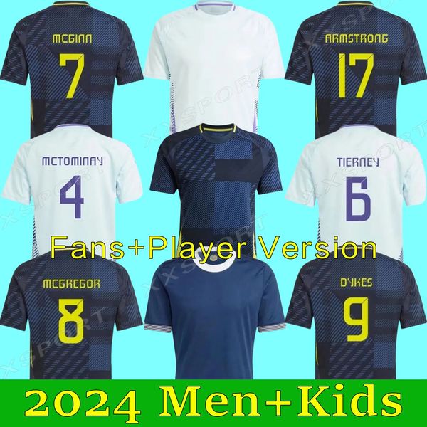 Top 24251: 1 Casa de fútbol de fútbol escocés de la Copa de Europa del equipo de fútbol escocés McGinn McTominay Robertson Kit para niños ADAMS GILMOUR ROBERTSON D Jugador D