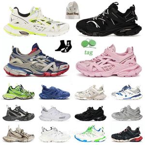 top 3 Track Led 3.0 2.0 calidad de calzado zapatillas de deporte LED pistas 3xl Paris triple s bolsa para el polvo Italia marca plataforma entrenador blanco completo Glow para hombre para mujer zapatos unisex