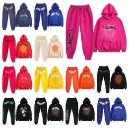 Top 5A Spider Hoodie Herren Sp5der Hoodie für Männer Sweahir Hoody Young Thug Angel Damen Polo 555555 Purple Spider Web Hoodies Trainingsanzug Puff 105