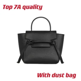 Top 7A Nano Sac Ceinture En Cuir De Veau Grainé En Cuir Véritable Lady Vintage Designer Sacs À Bandoulière 16cm / 20cm Femme Bandoulière Sac À Main En 3 Couleurs