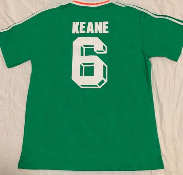 Maillots de football rétro 1988 1989 1990 Maillot de football irlandais McGRATH STAUNTON HOUGHTON McATEER KEANE Hommes Maillots de futbol Jersey 2002