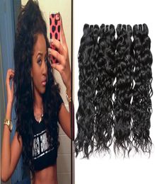 Top 8A Braziliaanse Losse Diepe Krullend Haar Weave Kinky Steil Menselijk Haarbundels 3 stks Peruaanse Indiase Maleisische Haarextensies Natu5318062