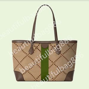 Top 8a Tote Bag Designer schoudertas Luxury tas dames hoogwaardige klassieke middelgrote canvas handtas onderarmtas